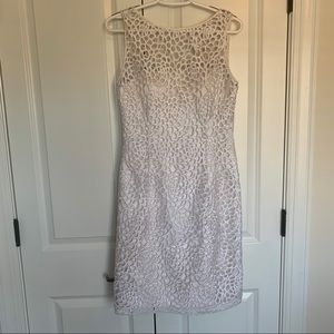 Adrianna Papell White Lace dress